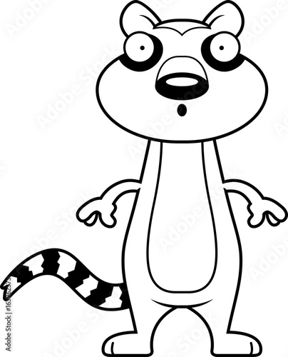 Surprised Cartoon Lemur