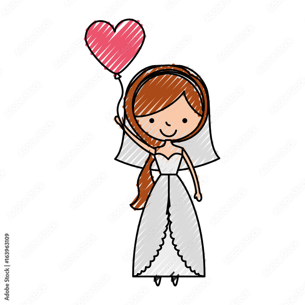 cute wife with shaped heart pumps avatar character vector illustration design cute wife with shaped heart pumps avatar character vector illustration design