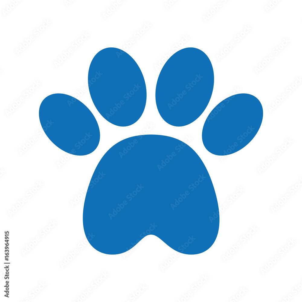 paw footprint mascot isolated icon vector illustration design paw footprint mascot isolated icon vector illustration design