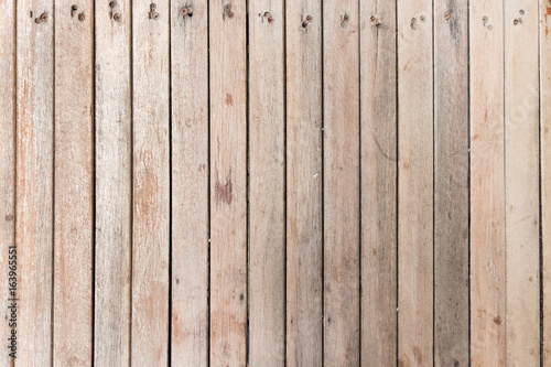 Wooden wall on white