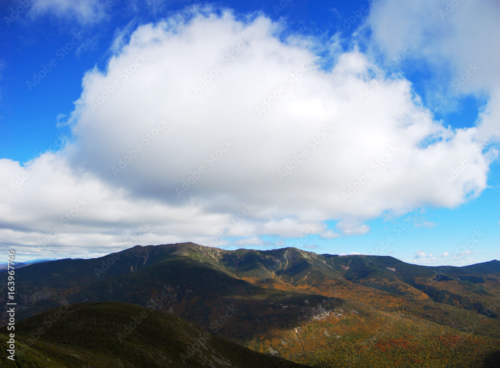 On top of Cannon Mountain in Franconia Notch State Park in White Mountain National Forest, New Hamphire, USA. On top of Cannon Mountain in Franconia Notch State Park in White Mountain National Forest, New Hamphire, USA.