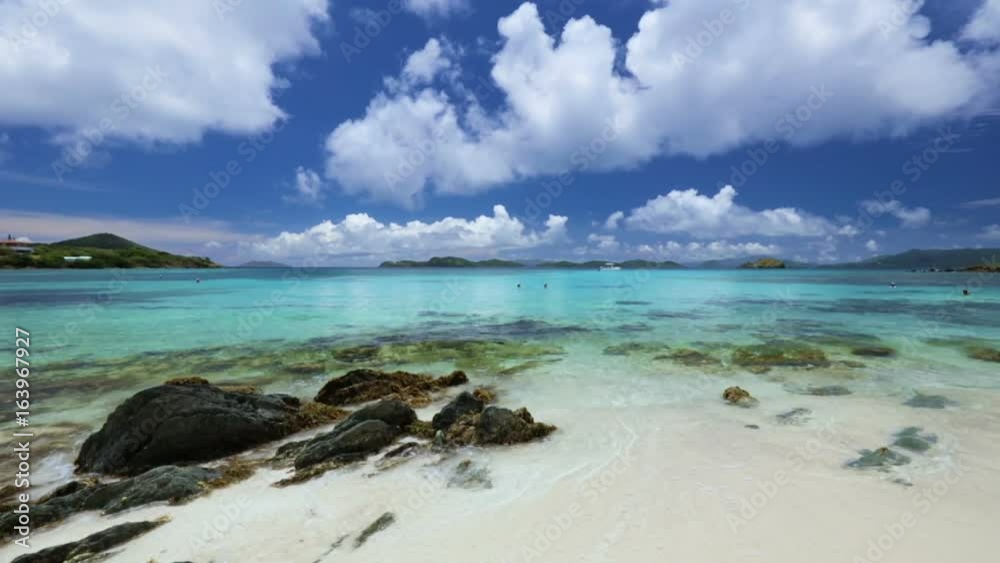 still video of Sapphire Beach, St Thomas, with audio still video of Sapphire Beach, St Thomas, with audio