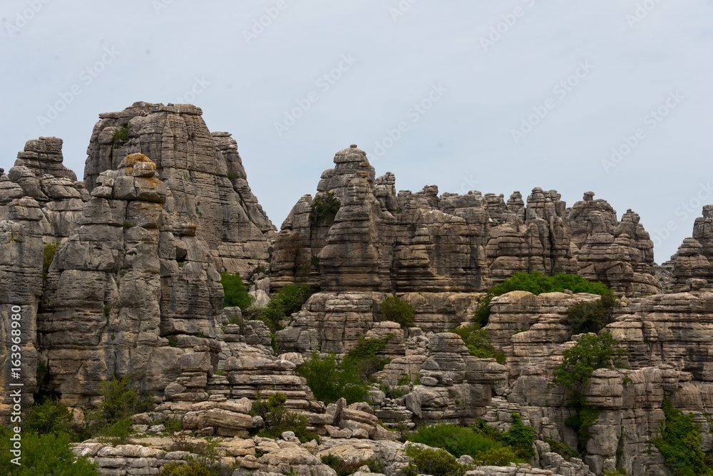 stone formation in torcal national park