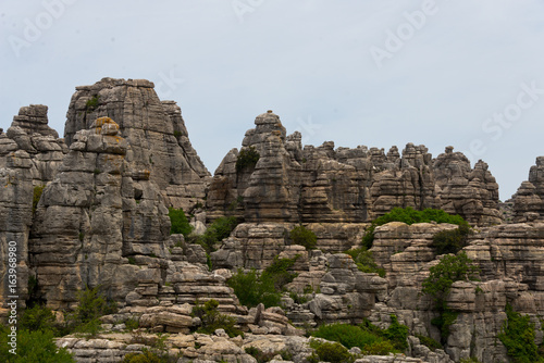 stone formation in torcal national park