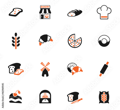 bakery icon set
