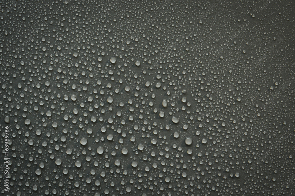 water drops on black background. Macro. water drops on black background. Macro.