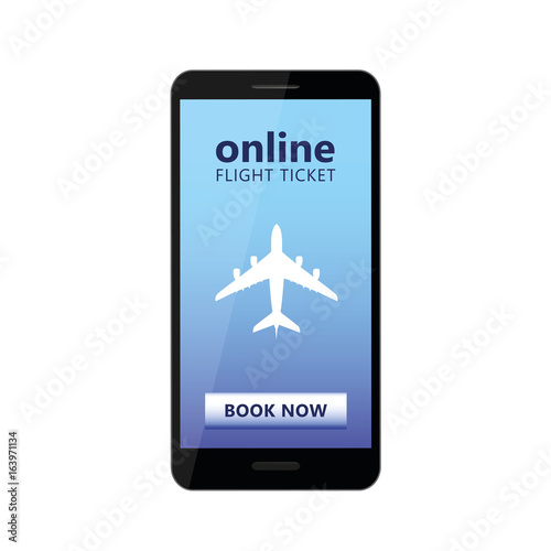 online flight ticket buchen via smartphone