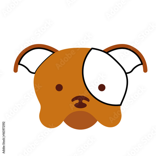 cute dog mascot icon vector illustration design