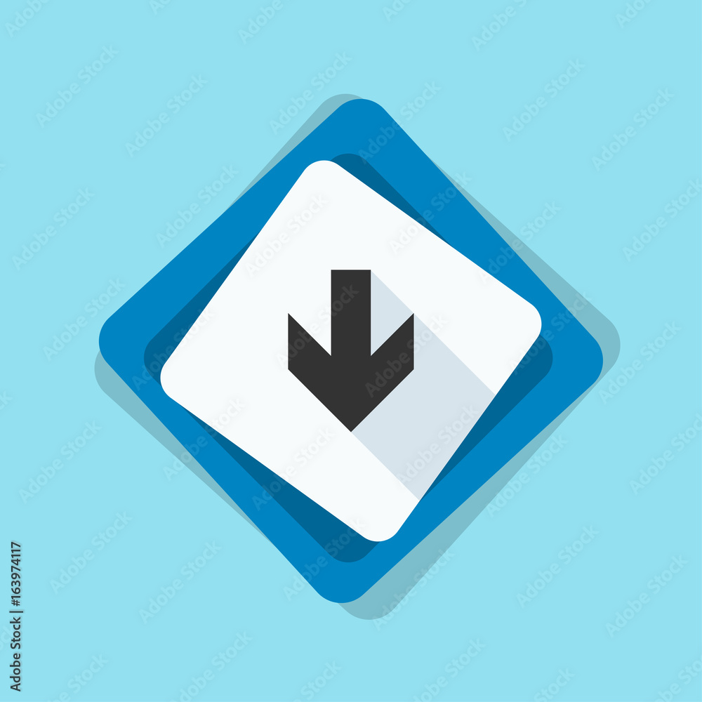 Down Arrow sign illustration Down Arrow sign illustration