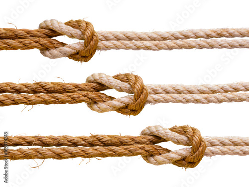 Obraz na płótnie Three reef knots. w salonie