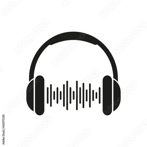 Headphone icon. Vector.