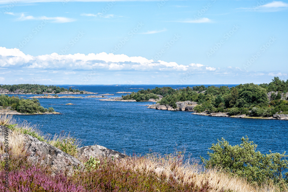 View over St. Anna archipelago in the Baltic Sea from an island called Maro