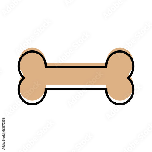 bone food mascot icon vector illustration design