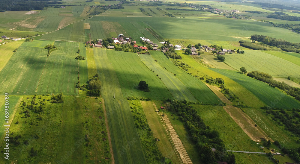 Naklejka premium Aerial landscape
