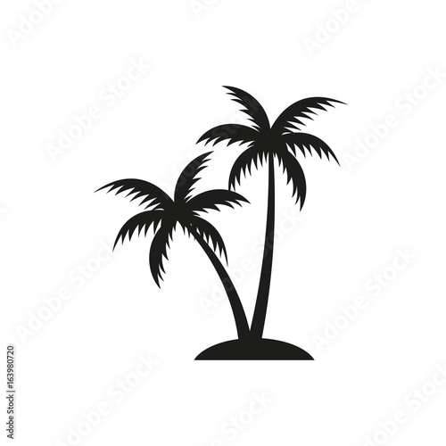 Palm tree logo. Vector.