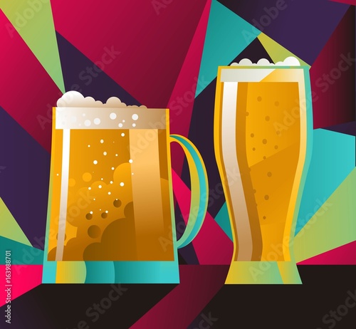 beer party mug and pint