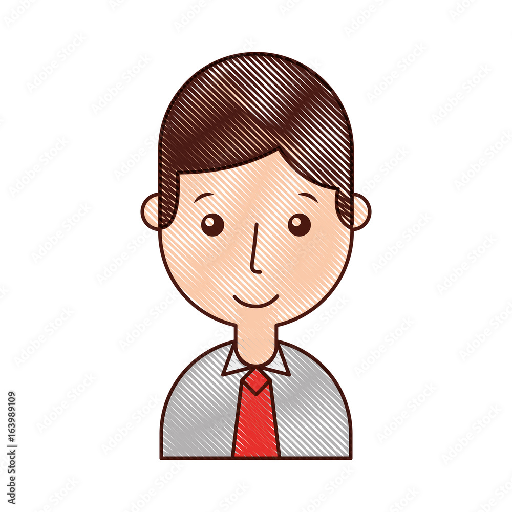 businessman avatar character icon vector illustration design