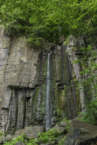 Vrkoc waterfall near river Labe
