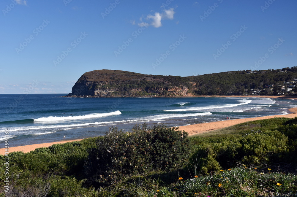 Copacabana Beach on a sunny day in winter time (Central Coast NSW Australia)