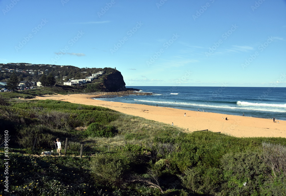 Copacabana Beach on a sunny day in winter time (Central Coast NSW Australia)