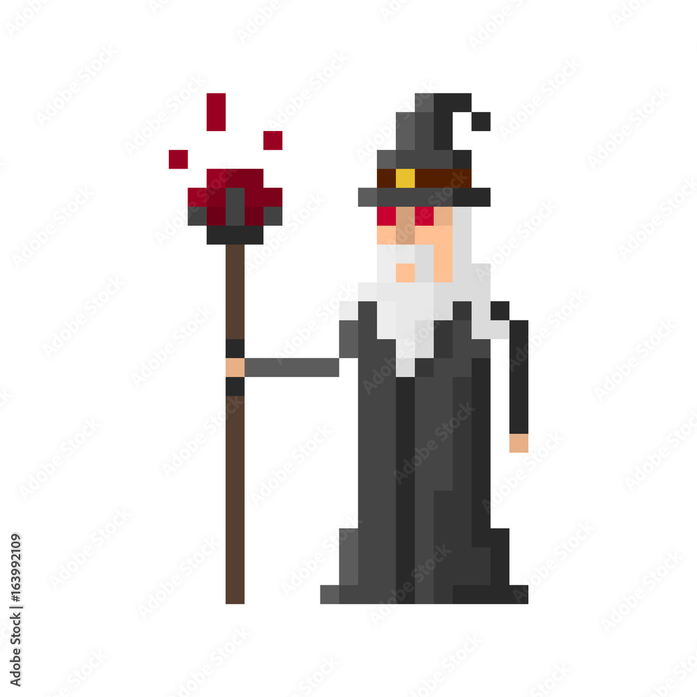 Fototapeta premium Pixel wizard for games and applications