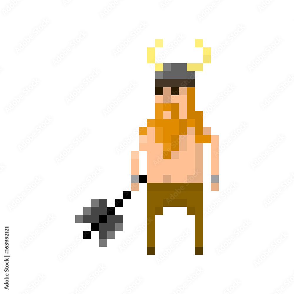 Pixel barbarian for games and applications