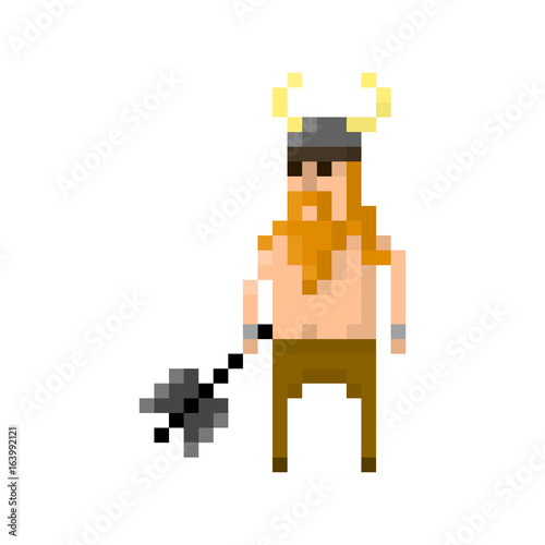 Pixel barbarian for games and applications