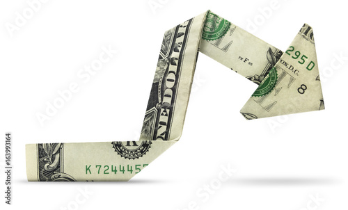 Φωτογραφία Isolated dollar chart — currency trading in a bear market.