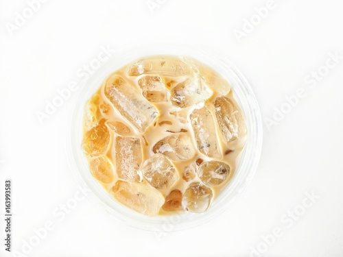 Iced coffee isolated