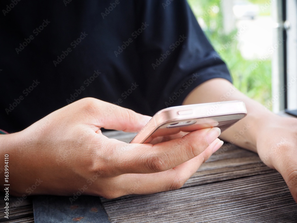 Woman using smart phone Woman using smart phone