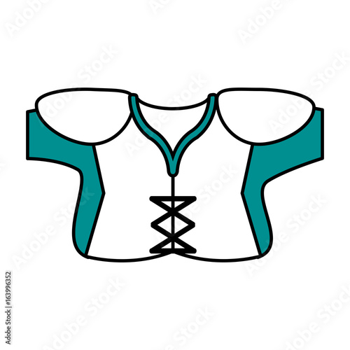 chest protector vector illustration