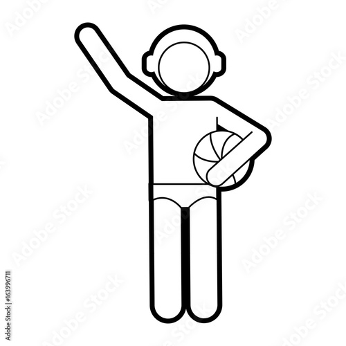 sportsman vector illustration