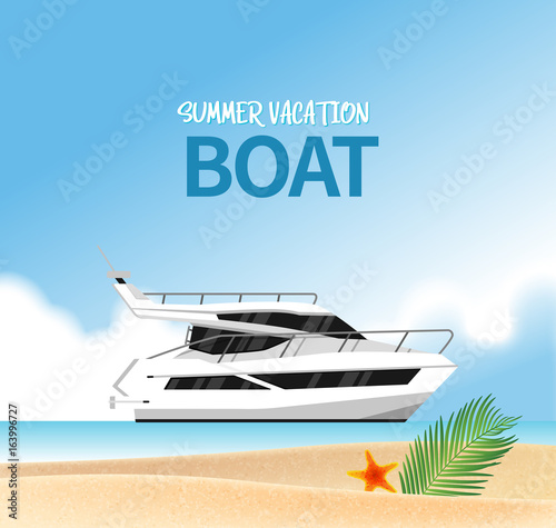 Summer holiday vacation concept, vector illustrationPrint