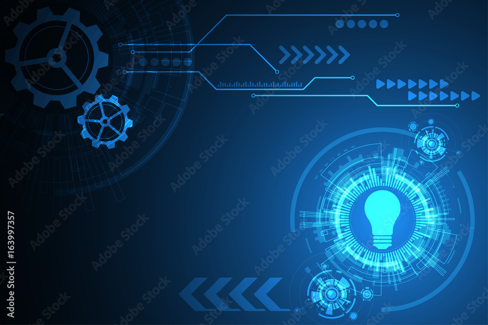 Obraz premium Vector abstract background technology innovation of the future.