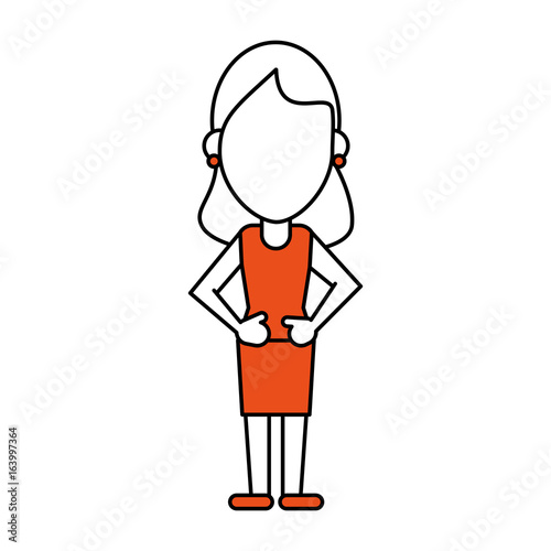 Standing woman design