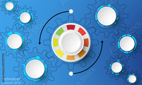 Vector abstract technology concept.