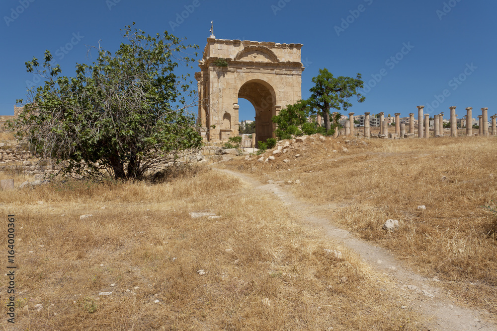 Roman Ruins in Jerash Jordan 