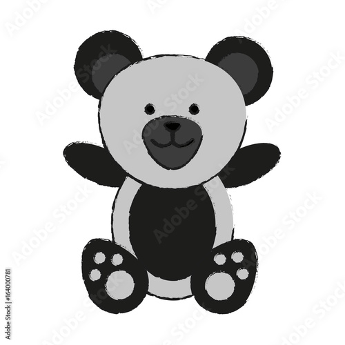 bear or cute stuffed animal icon image