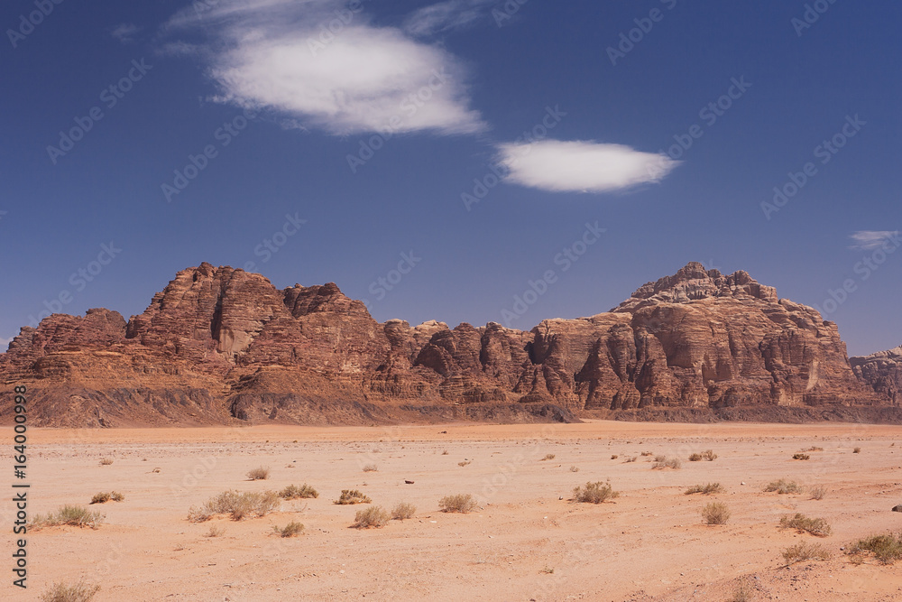 Wadi Rum mountains 