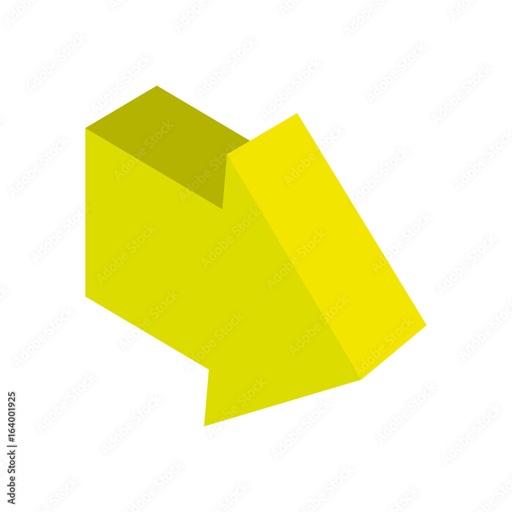 Arrow pointing right 3D Arrow pointing right 3D