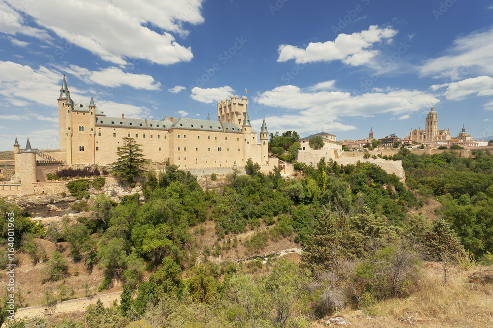 Alcazar of Segovia and the Cathedral of Segovia 