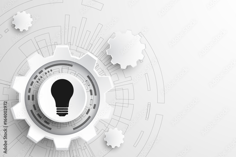 Naklejka premium Creativity in the form of a sprocket.