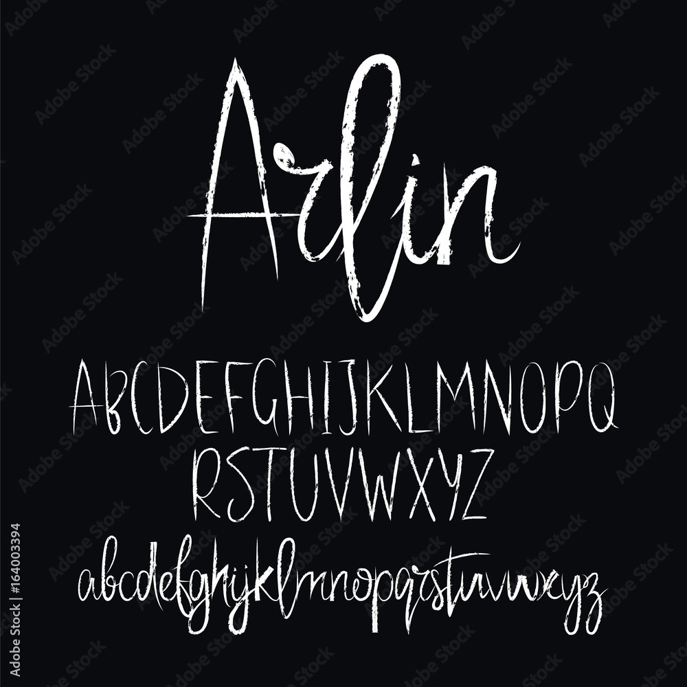Fototapeta premium Modern vector font. Lettering.