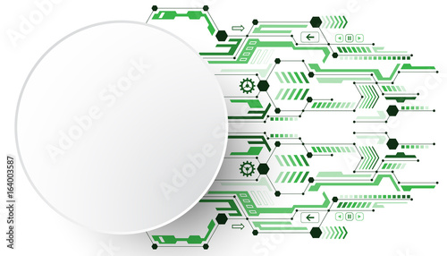 Vector abstract technology concept.