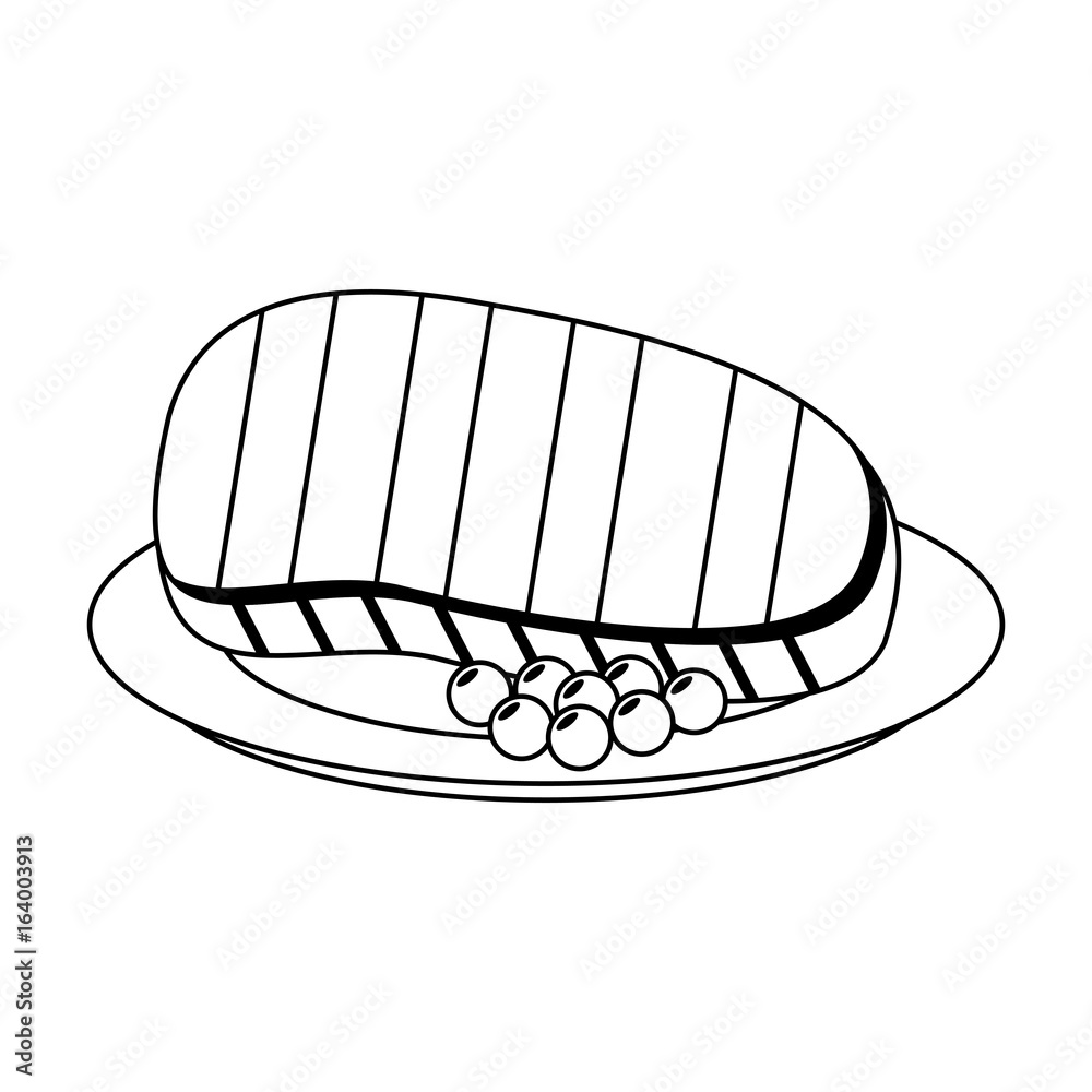 beef steak food icon image beef steak food icon image