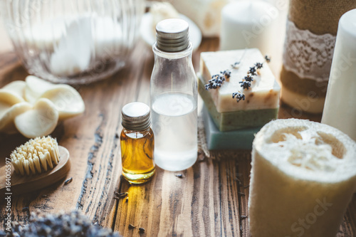 Homemade spa cosmetics and soap