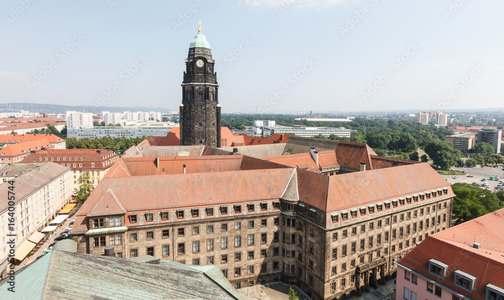 2016: Aerial view of Dresden