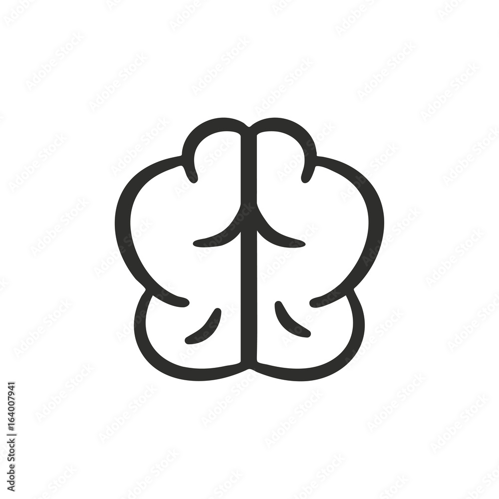 Brain vector icon. Brain vector icon.