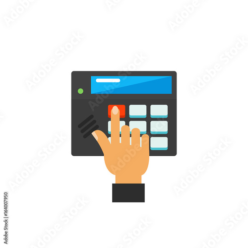 Entering security system icon