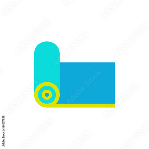 Exercise mat icon